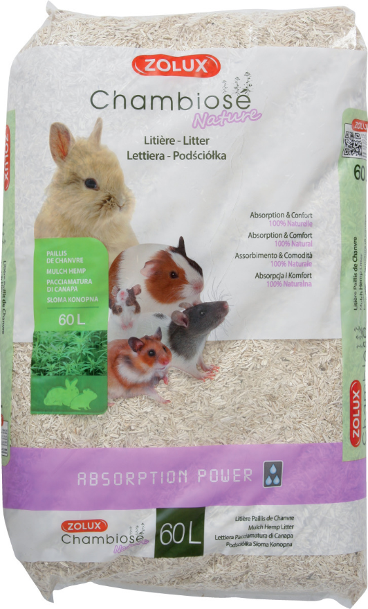Litière végétale naturelle Chambiose 60 litres