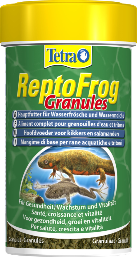 Aliments complets pour grenouilles et tritons Tetra reptofrog granulés 100ml