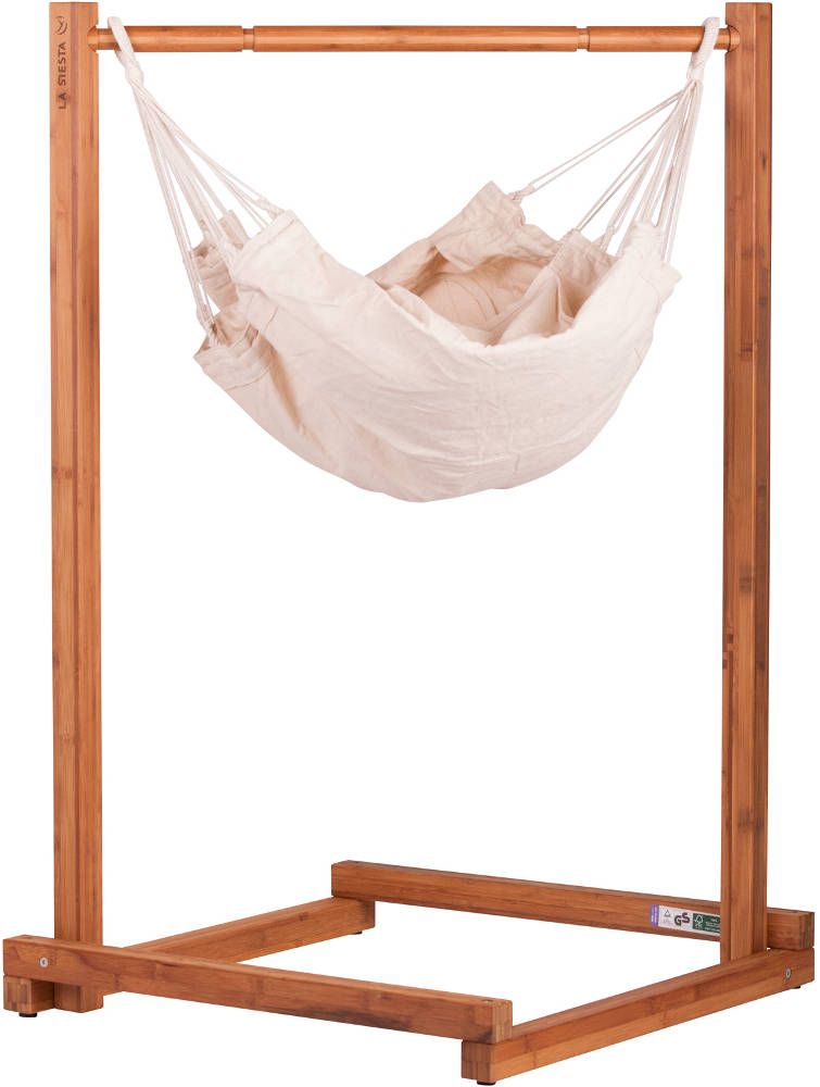 Hamac pour bébé avec support Yayita en coton et bambou