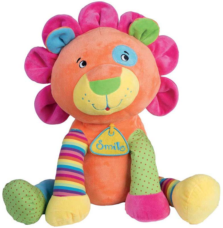 Peluche lion multicolore