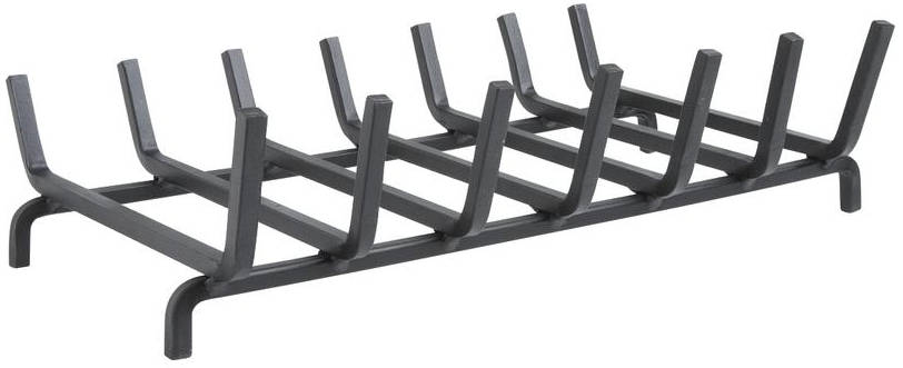 Grille porte bûches en fer forgé