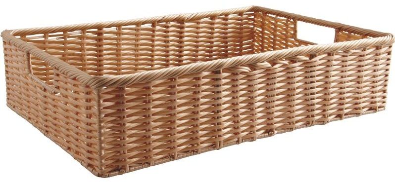 Panière en rotin synthétique avec passe-main Longueur 60cm