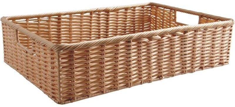 Panière en rotin synthétique avec passe-main Longueur 50cm