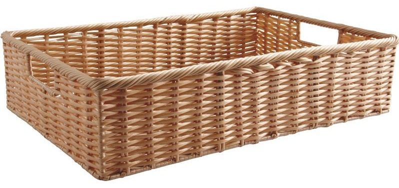 Panière en rotin synthétique avec passe-main Longueur 40cm