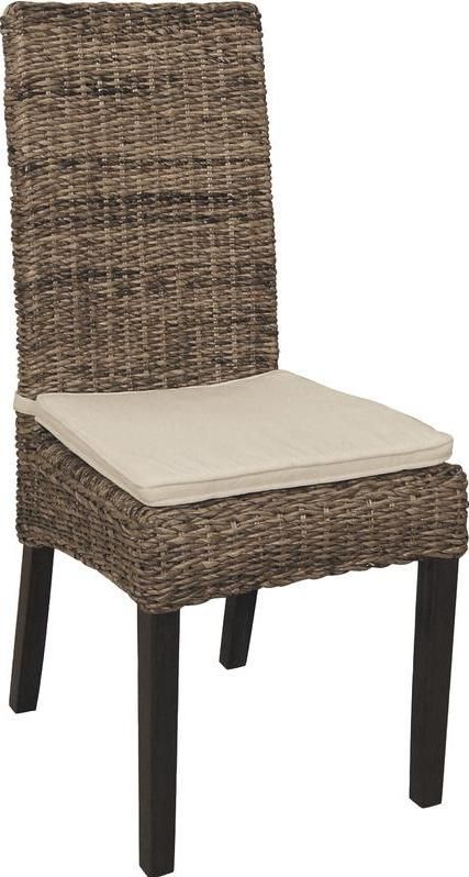 Chaise en bananier et acajou teinté