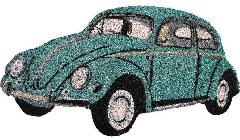 Paillasson coccinelle bleue