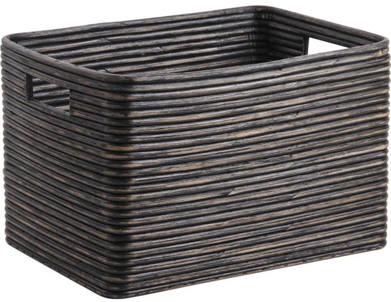 Tiroir de rangement en rotin