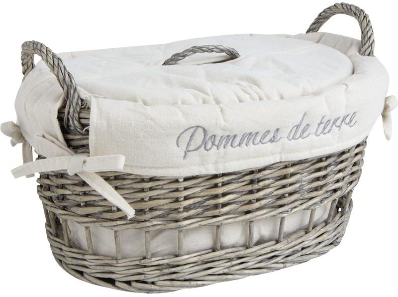 Coffret à pommes de terre en osier