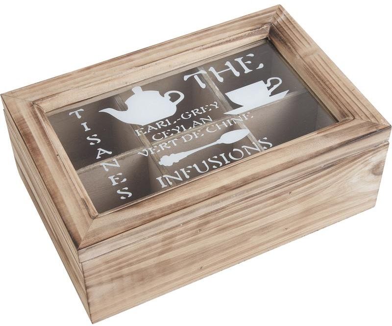 Boite de thé en bois