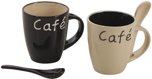 Mug à café en grès (Lot de 2)