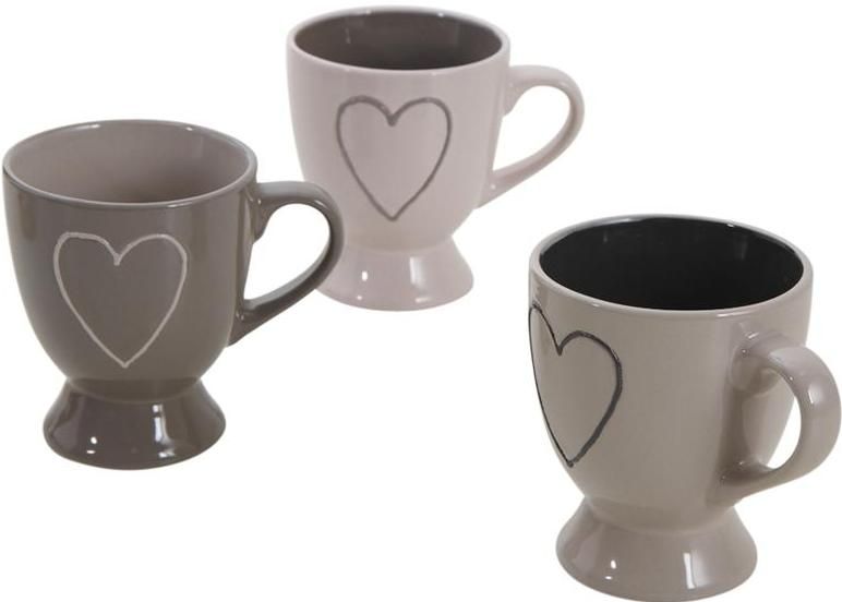 Tasse à café en grès (Lot de 3)