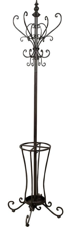 Porte manteau perroquet métal vieilli