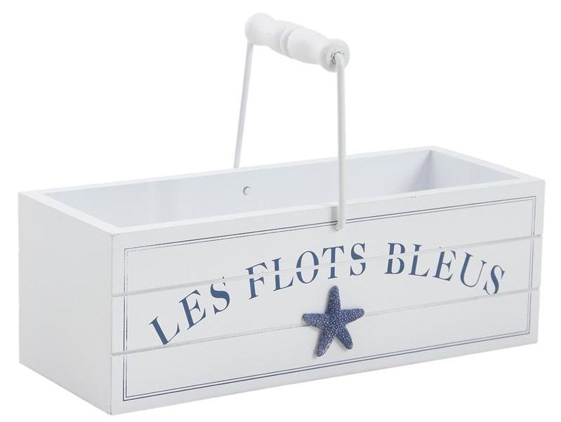 Panier en bois Les flots bleus