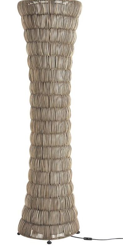 Lampe poelet gris Nyria 28 x 93 cm