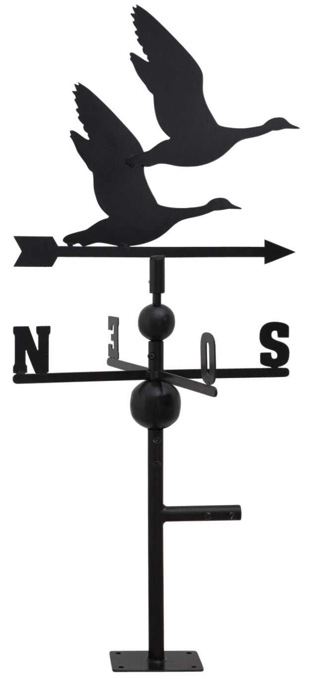 Girouette oies sauvages en fer forgé