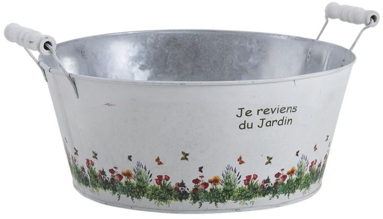 Jardinière bassine Je reviens du jardin