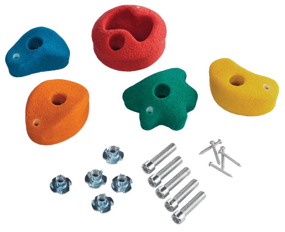 Kit pierres à grimper pour mur d'escalade (Lot de 5)