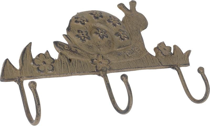 Patère escargot 3 crochets 1 escargot