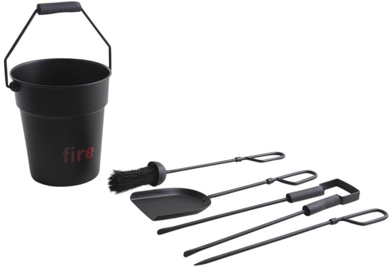 Seau 4 accessoires cheminée Fire