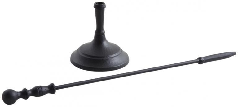 Tisonnier 62cm avec support