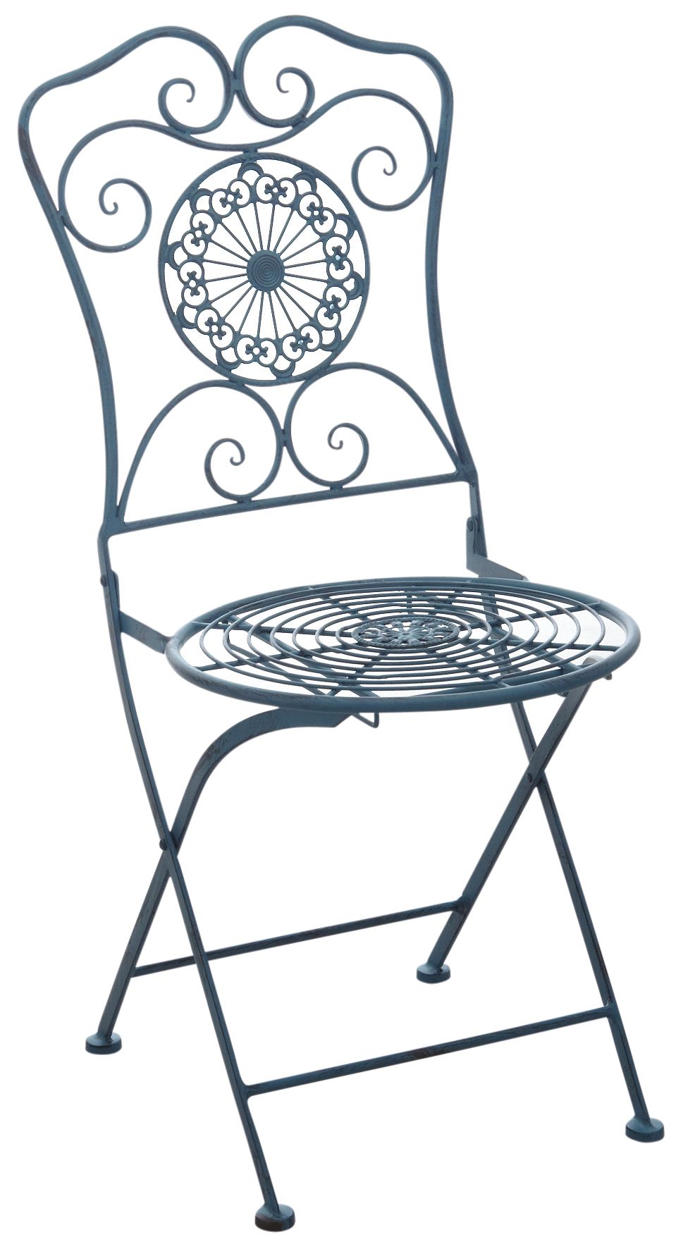Chaise de jardin pliante en métal Mandala