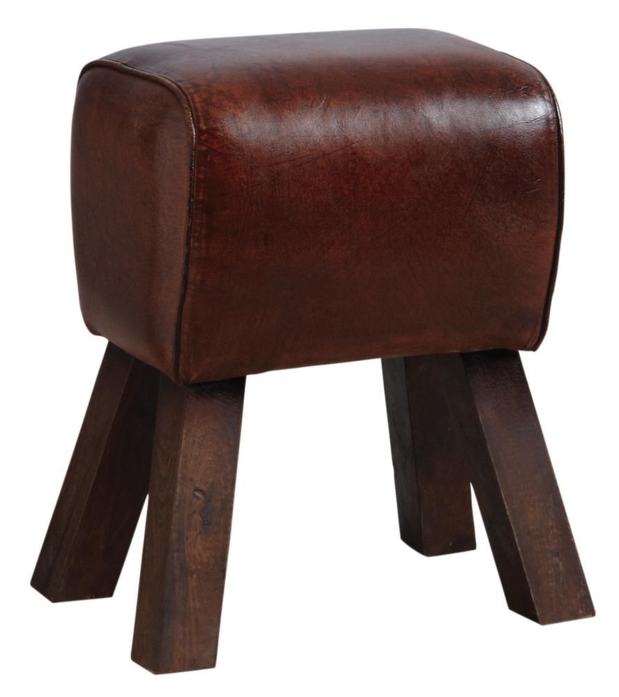 Tabouret en cuir