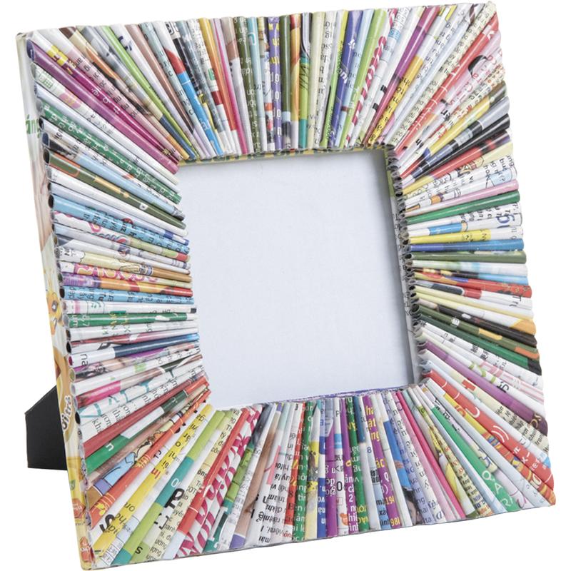 Cadre photo carré en papier recyclé