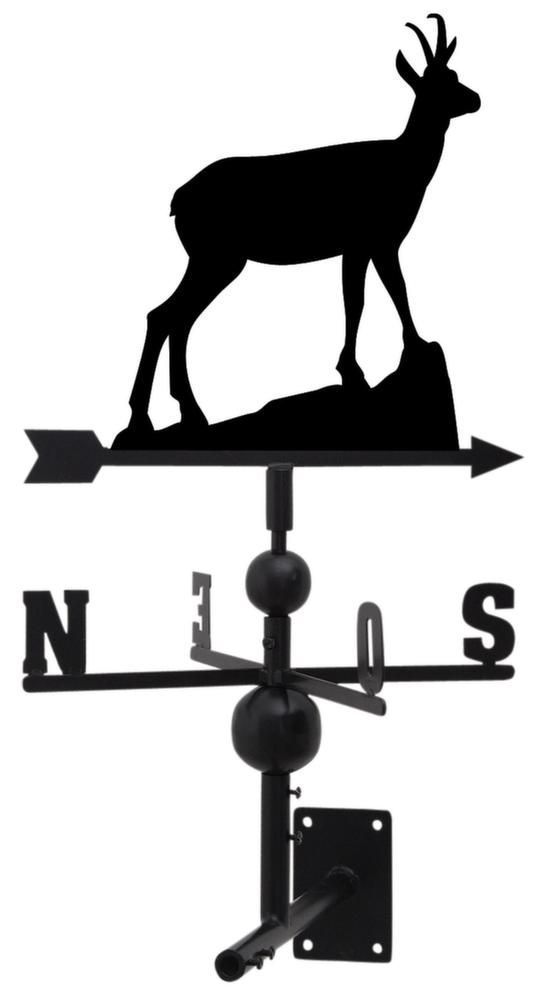 Girouette chamois en fer forgé