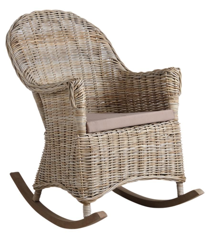 Rocking chair en poelet gris Kresek