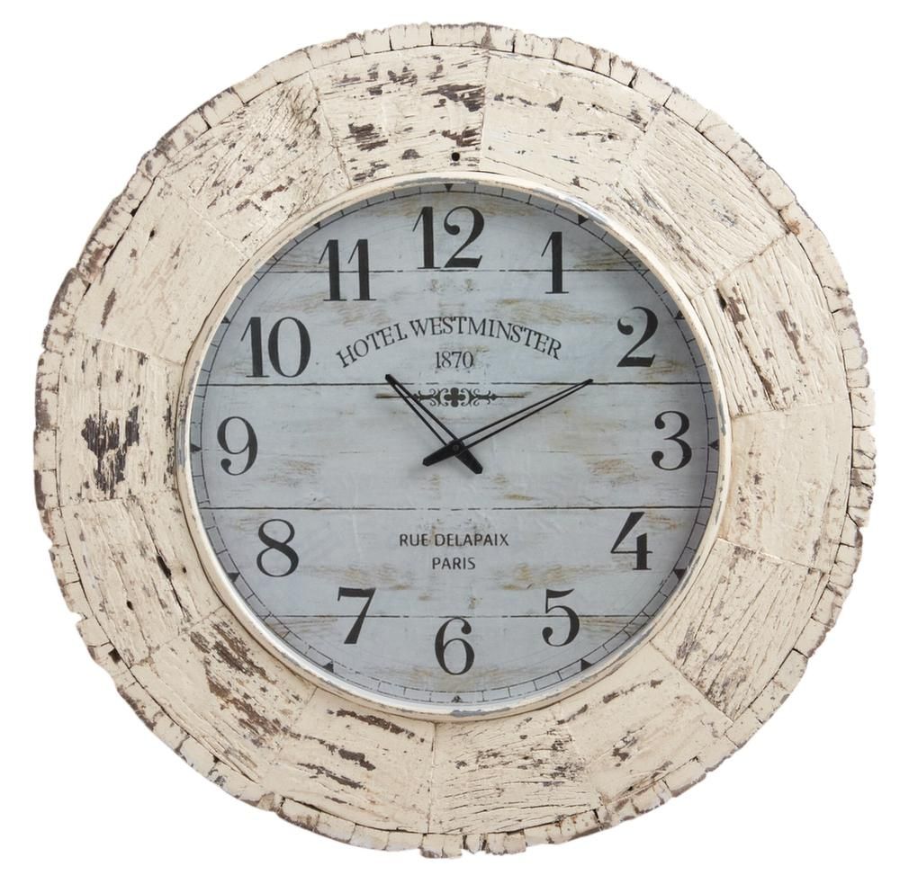 Horloge en bois vieilli hôtel Westminster