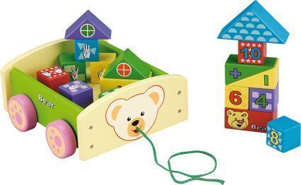 Chariot à trainer Ourson Jeu de formes