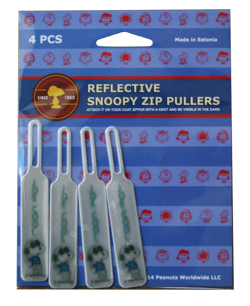 Tirette réfléchissante Snoopy Fermeture éclair (Lot de 4) Joe Cool