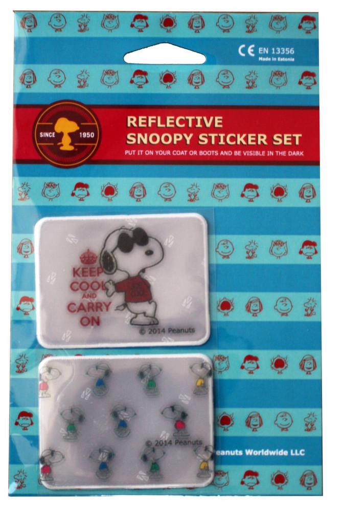 Set de 2 stickers réfléchissants Snoopy Joe Cool