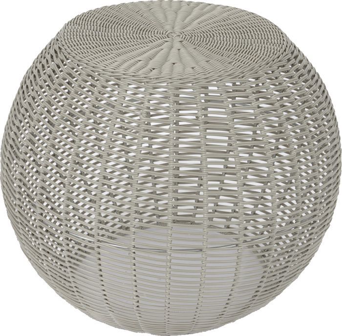 Bout de canapé imitation rotin tressé tendance Pop