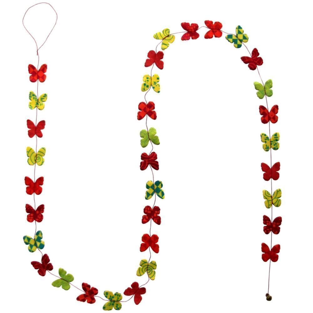 Guirlande decorative papillon en papier Lokta150cm Sikri