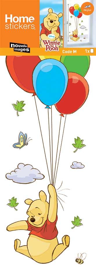 Sticker fenêtre Winnie ballons