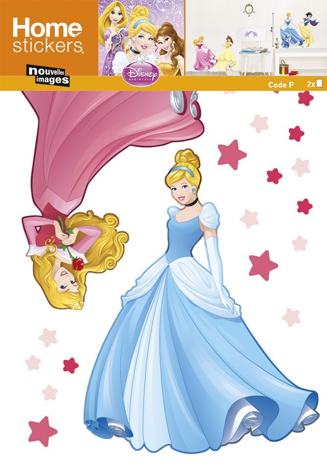 Sticker mural 4 Princesses