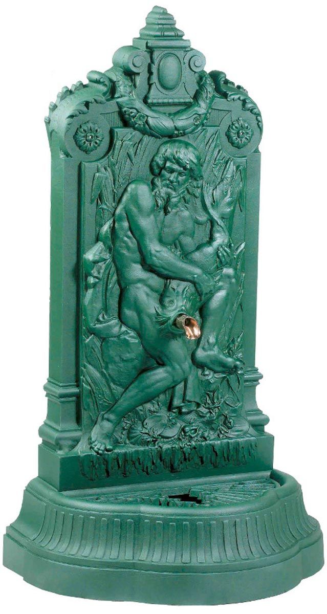 Fontaine murale de jardin Neptune