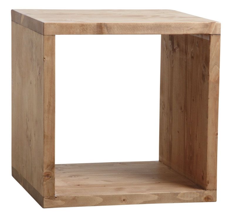 Etagère 1 case en épicéa ciré miel 1 case