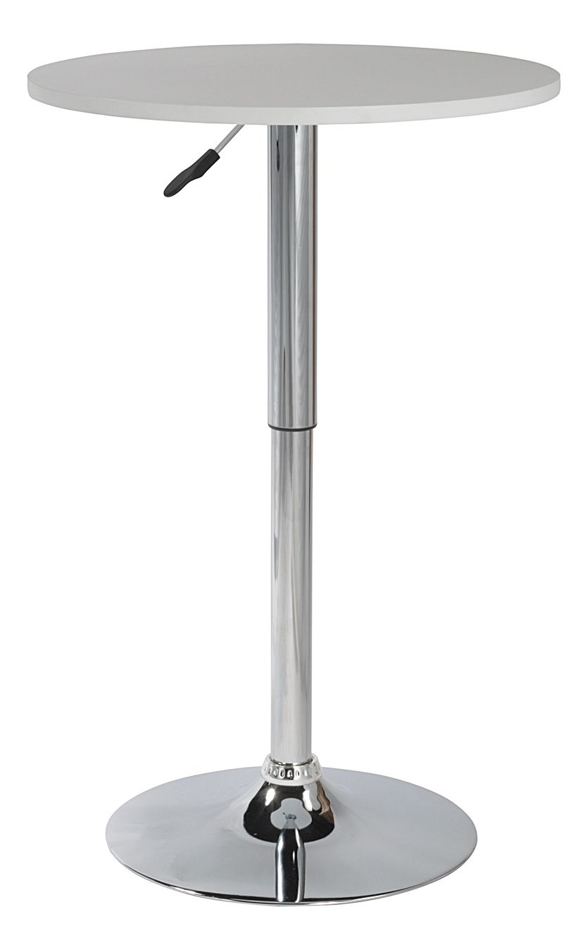 Table de bar en acier chromé Cynthia