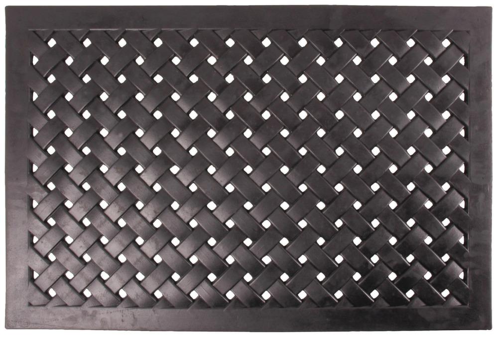 Paillasson en caoutchouc tressé Rectangulaire