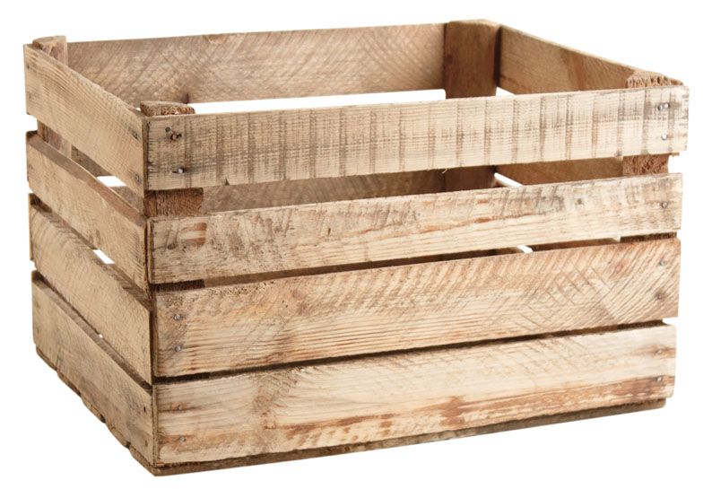 Caisse en bois rustique