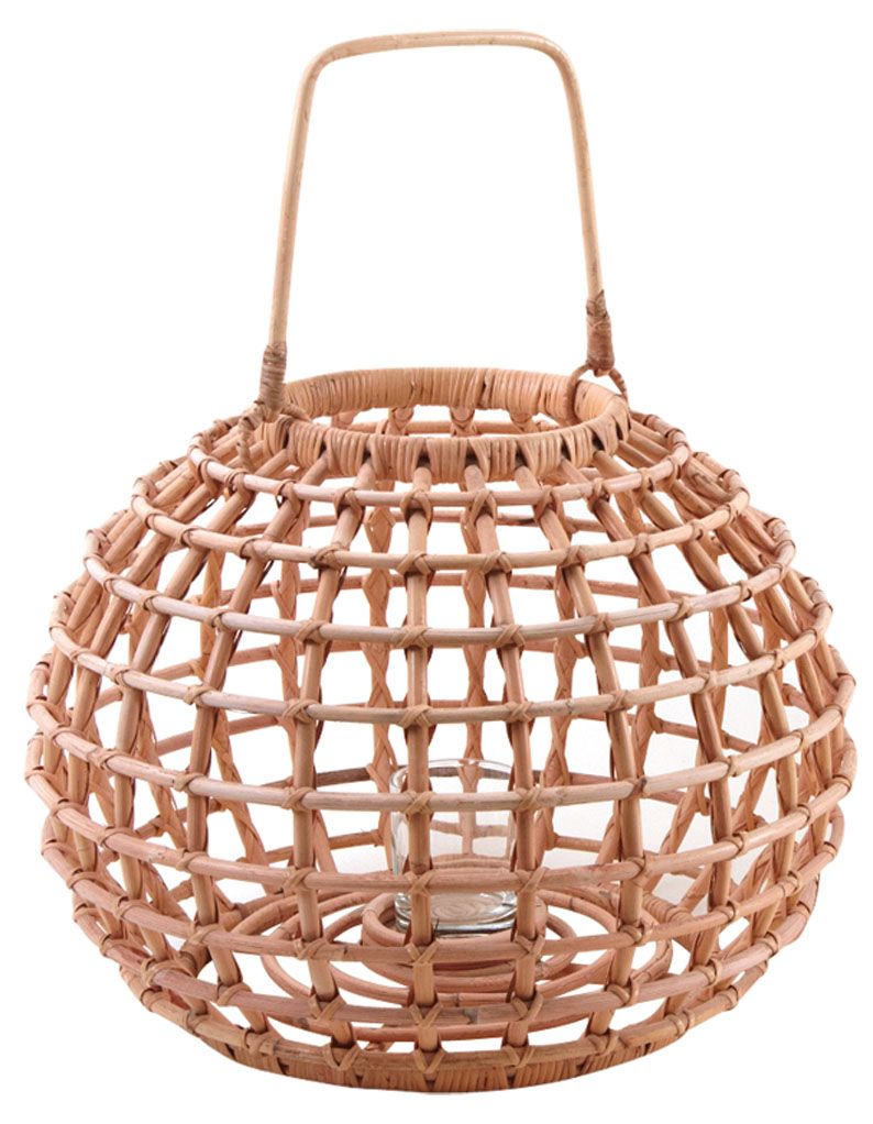 Lanterne ronde en rotin