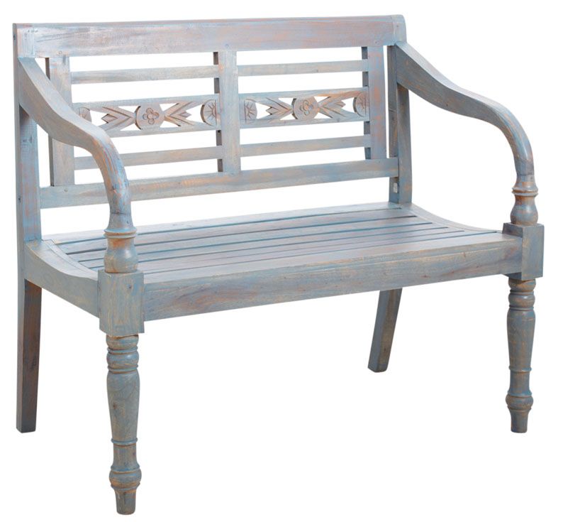 Banc 2 places en acajou