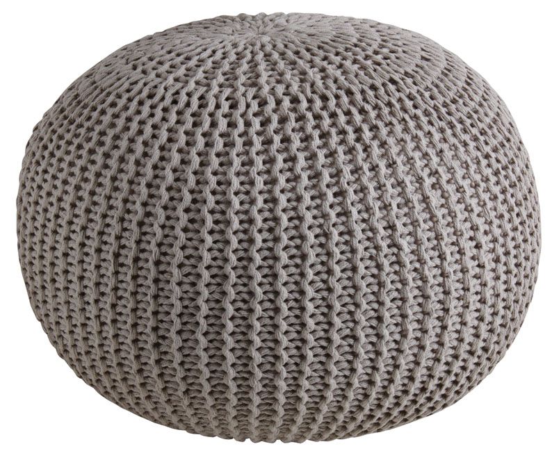 Pouf boule en coton