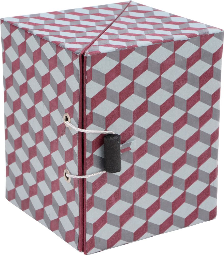 Boite dépliable motifs géométriques
