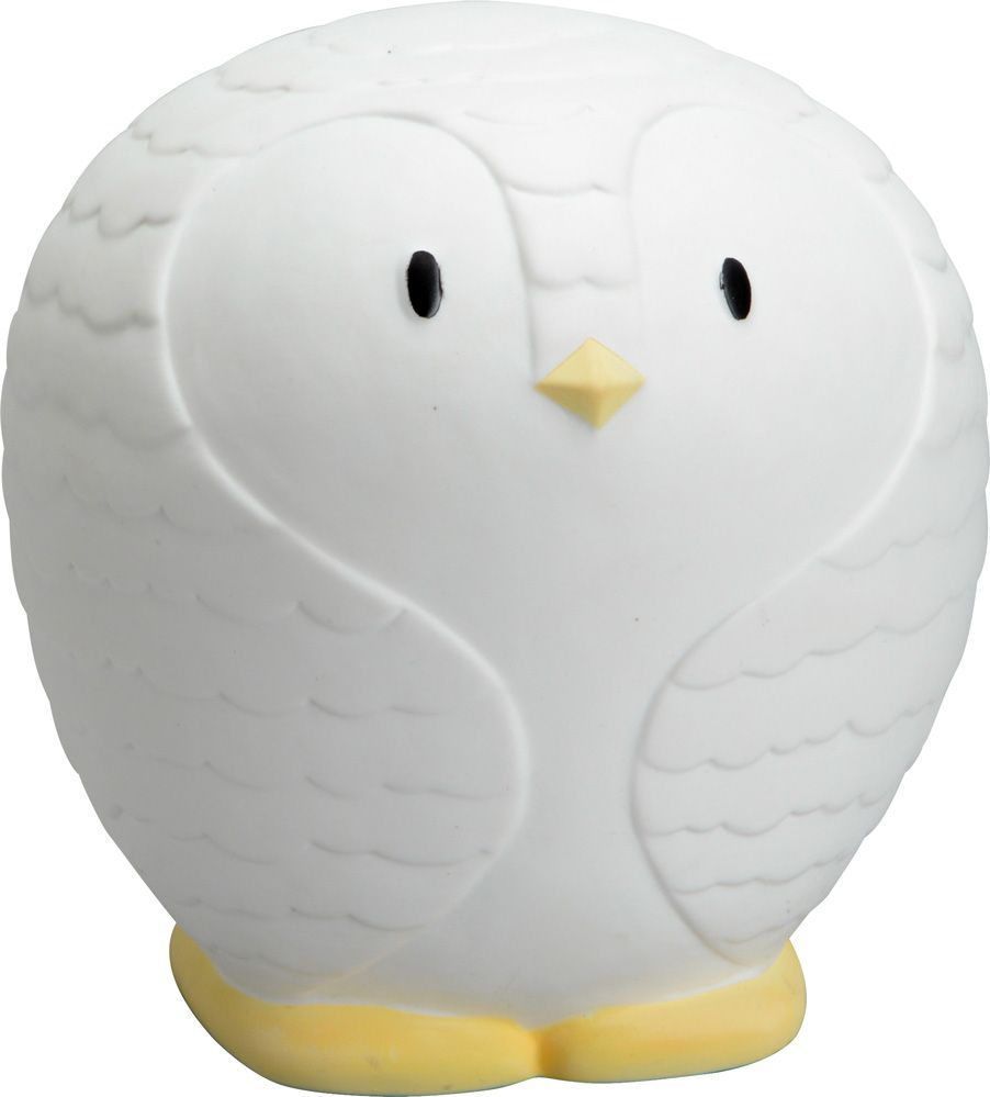 Lampe veilleuse en porcelaine blanche Pingouin 16 x 15.5 x 17 cm