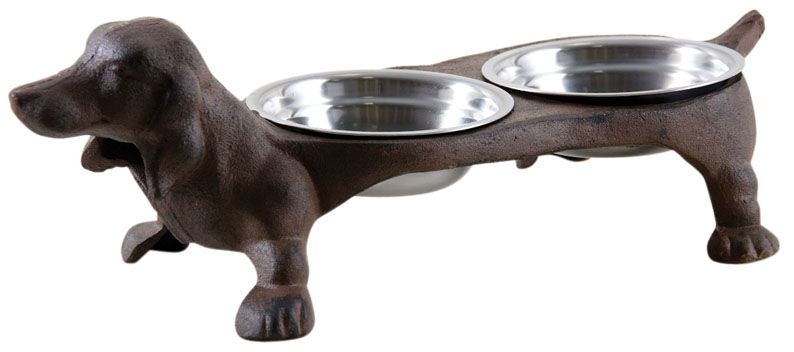 Double gamelle chien en fonte