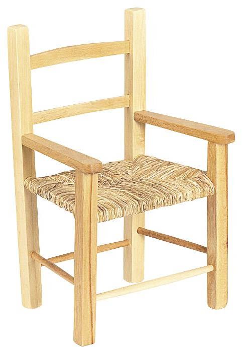 Fauteuil enfant en hêtre naturel verni