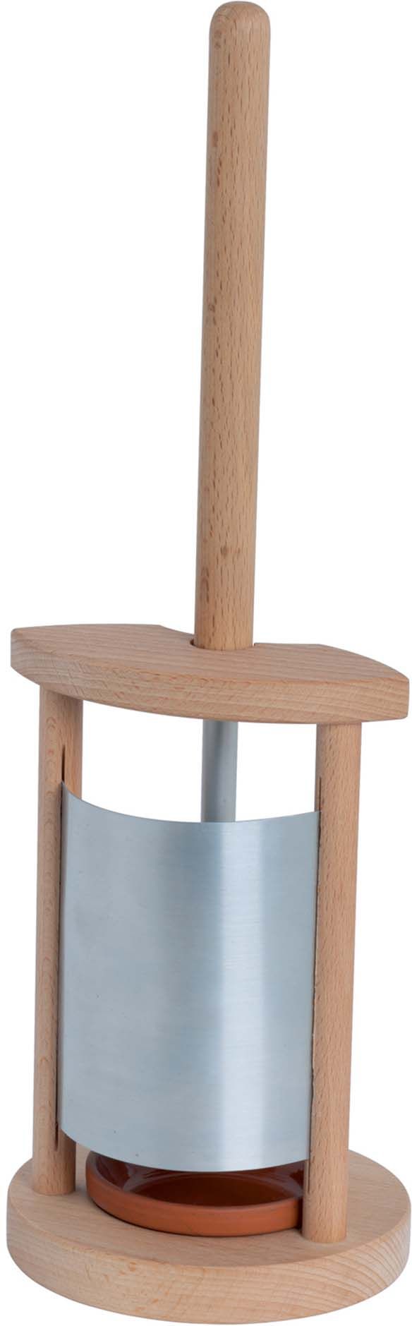 Porte brosse wc en bois et zinc